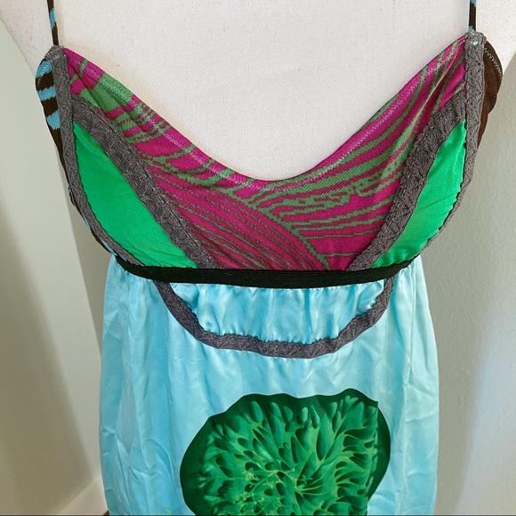 Custo Barcelona Graphic Silk Maxi Dress - Picture 4 of 16